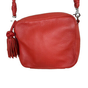 Clarks leather Lucca coral camera bag braided crossbody small basic w/tassel